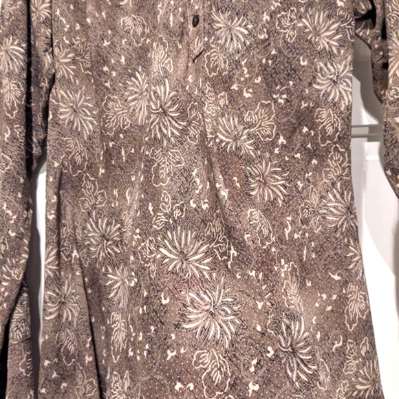 🌞J. Jill fireworks/floral rayon tunic top, size XS - Picture 5 of 10